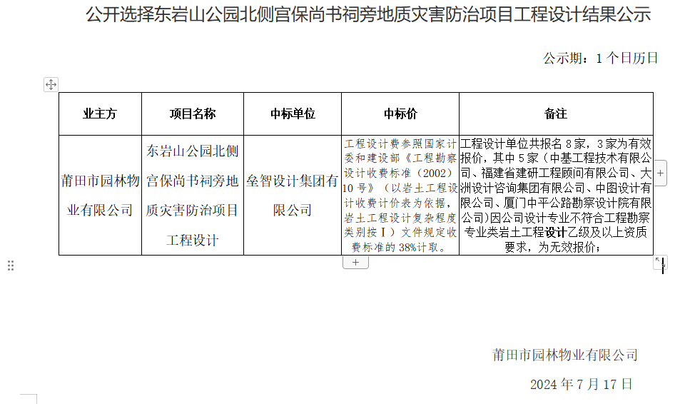 公開選擇東巖山公園北側宮保尚書祠旁地質災害防治項目工程設計結果公示.png